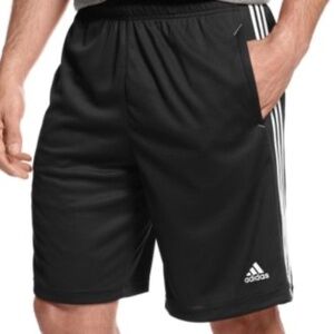 NWT Adidas Men’s Striped Shorts XL Black and White